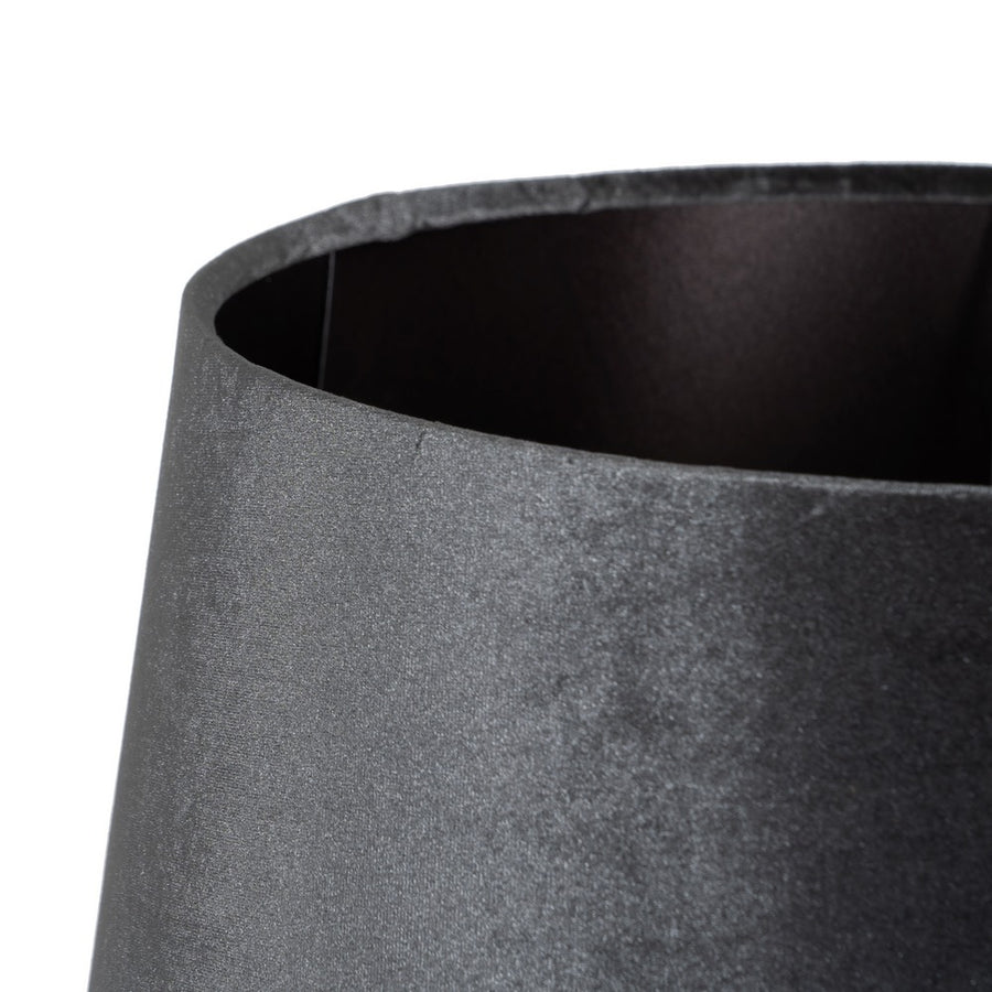TABLE LAMP BLACK-GREY GLASS 39 X 39 X 64 CM