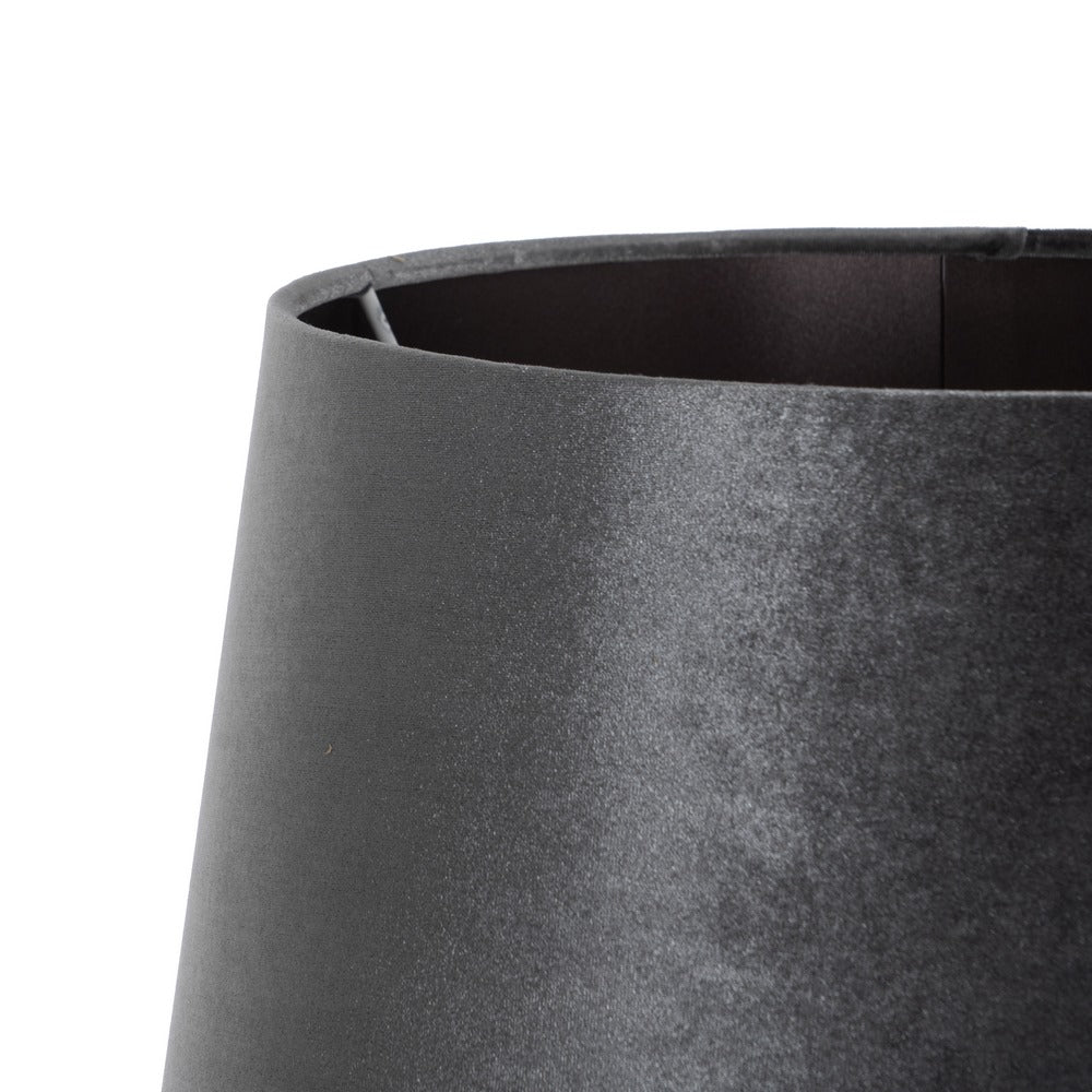 BLACK-GRAY METAL-GLASS FLOOR LAMP 40.50 X 40.50 X 156 CM
