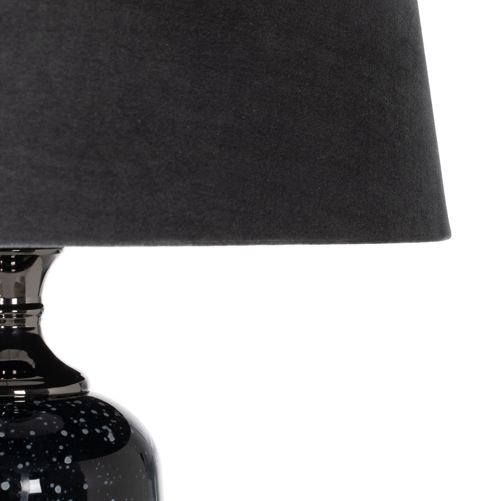 BLACK-GRAY METAL-GLASS FLOOR LAMP 40.50 X 40.50 X 156 CM