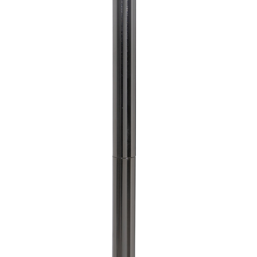 LÁMPARA SUELO NEGRO-GRIS METAL-CRISTAL 40,50 X 40,50 X 156 C