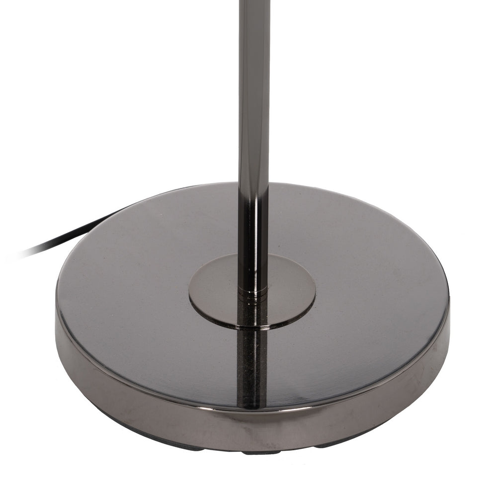 BLACK-GRAY METAL-GLASS FLOOR LAMP 40.50 X 40.50 X 156 CM
