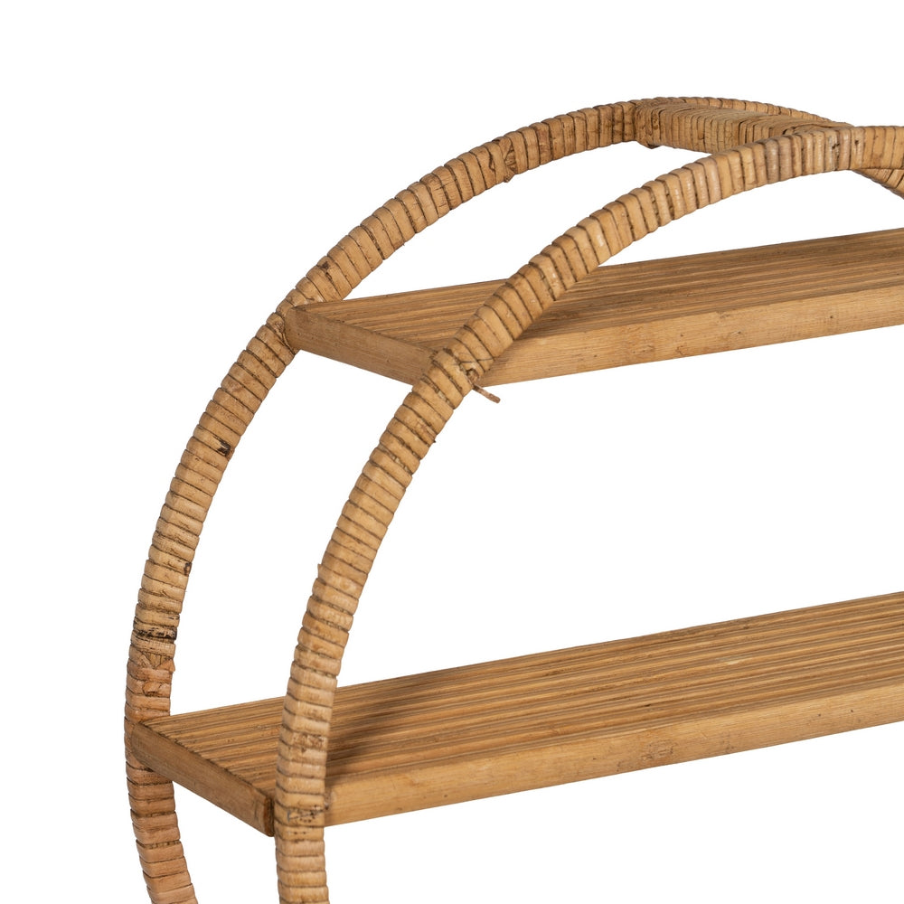 ESTANTE NATURAL RATÁN DECORACIÓN 45,50 X 14 X 45,50 CM