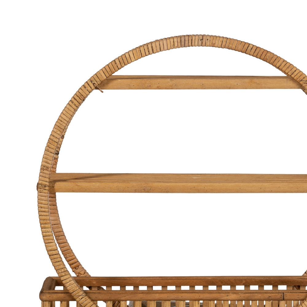 ESTANTE NATURAL RATÁN DECORACIÓN 45,50 X 14 X 45,50 CM