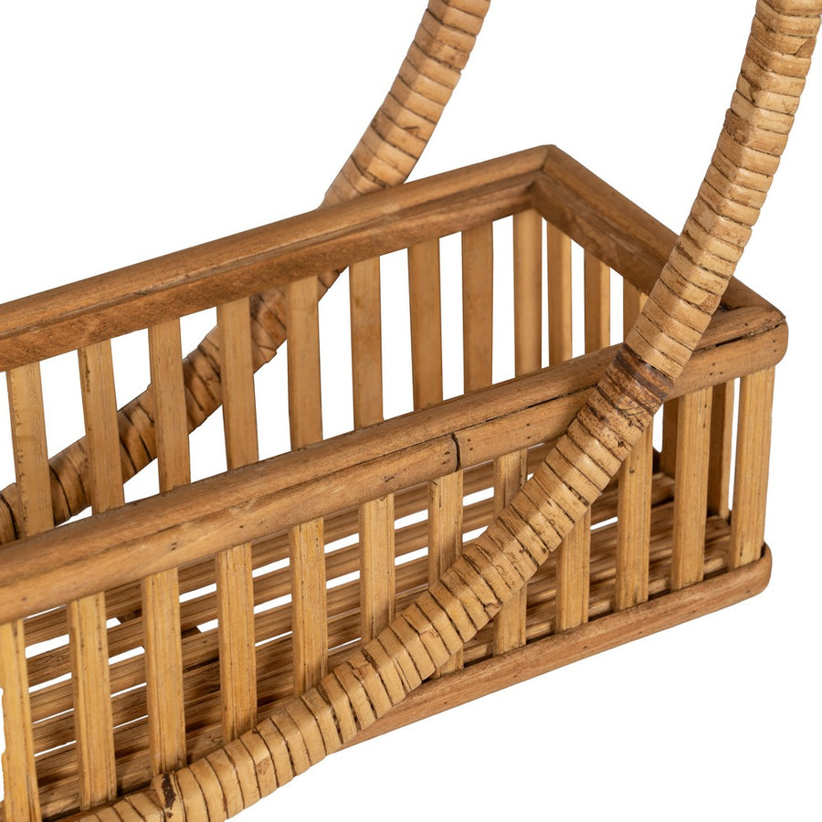 ESTANTE NATURAL RATÁN DECORACIÓN 45,50 X 14 X 45,50 CM