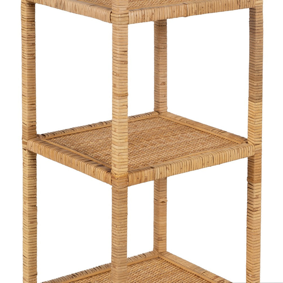 S/3 ESTANTERÍA NATURAL RATÁN SALÓN 30 X 30 X 109 CM