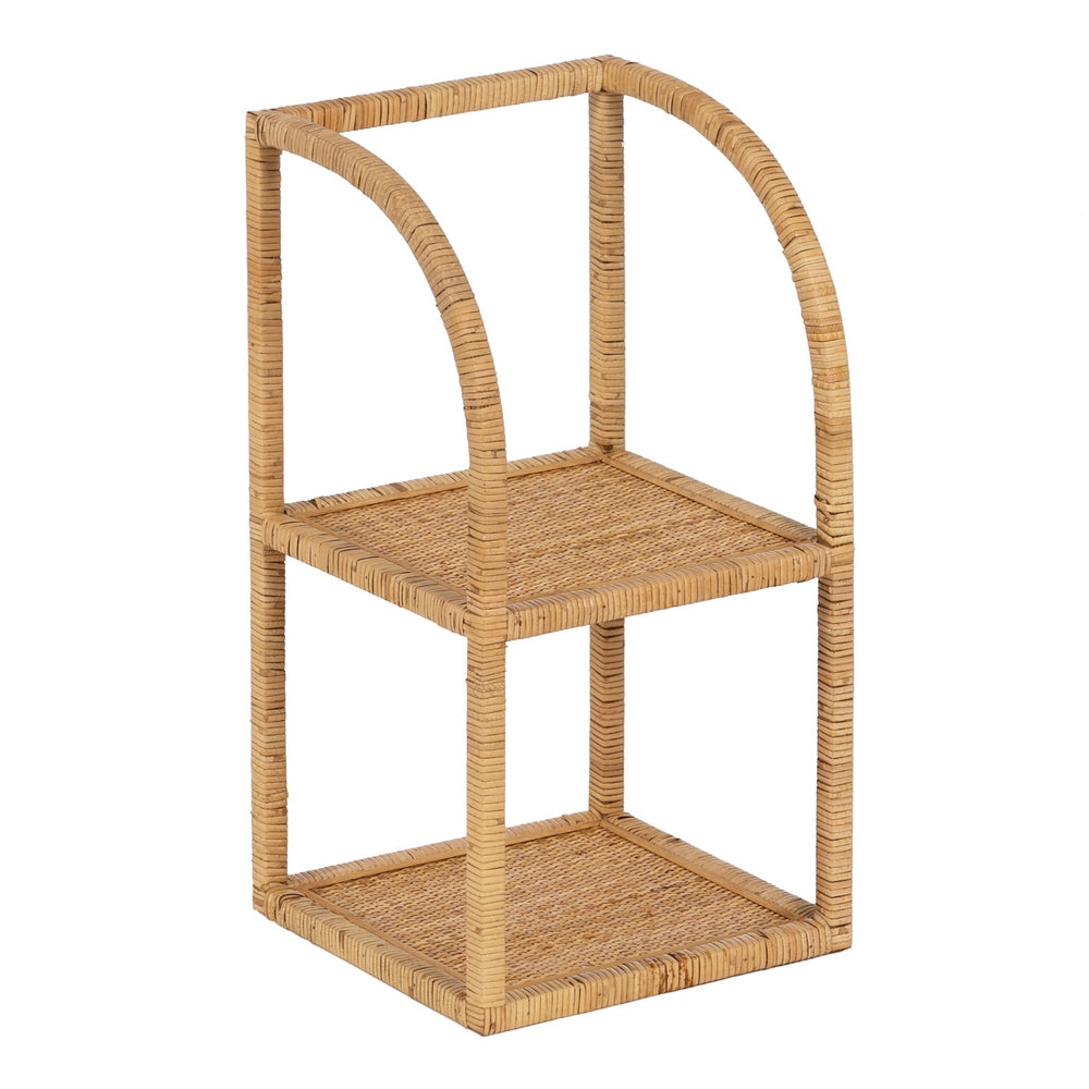 S/3 NATURAL RATTAN LIVING ROOM SHELF 30 X 30 X 109 CM