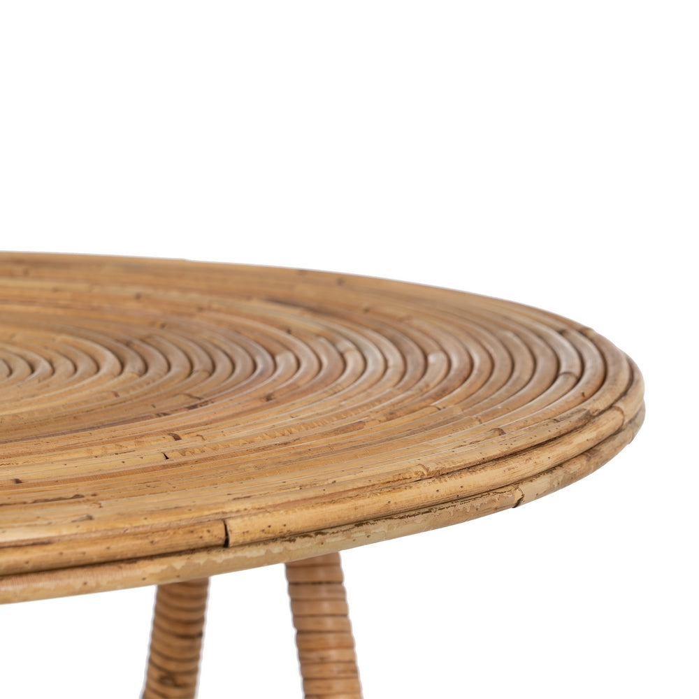 S/2 MESA AUXILIAR NATURAL RATÁN SALÓN 60 X 60 X 39 CM