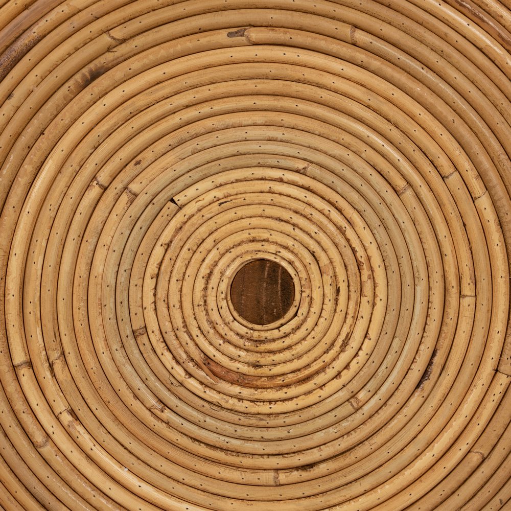 S/2 MESA AUXILIAR NATURAL RATÁN SALÓN 60 X 60 X 39 CM