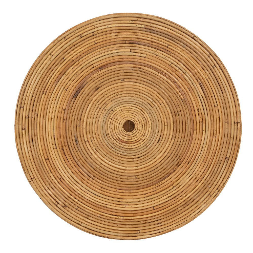 S/2 MESA AUXILIAR NATURAL RATÁN SALÓN 60 X 60 X 39 CM