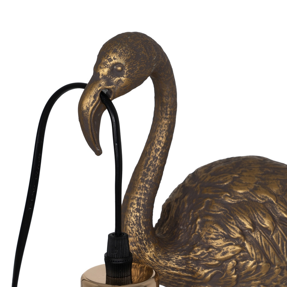 OLD GOLD FLAMINGO TABLE LAMP 23 X 11.50 X 39.50 CM