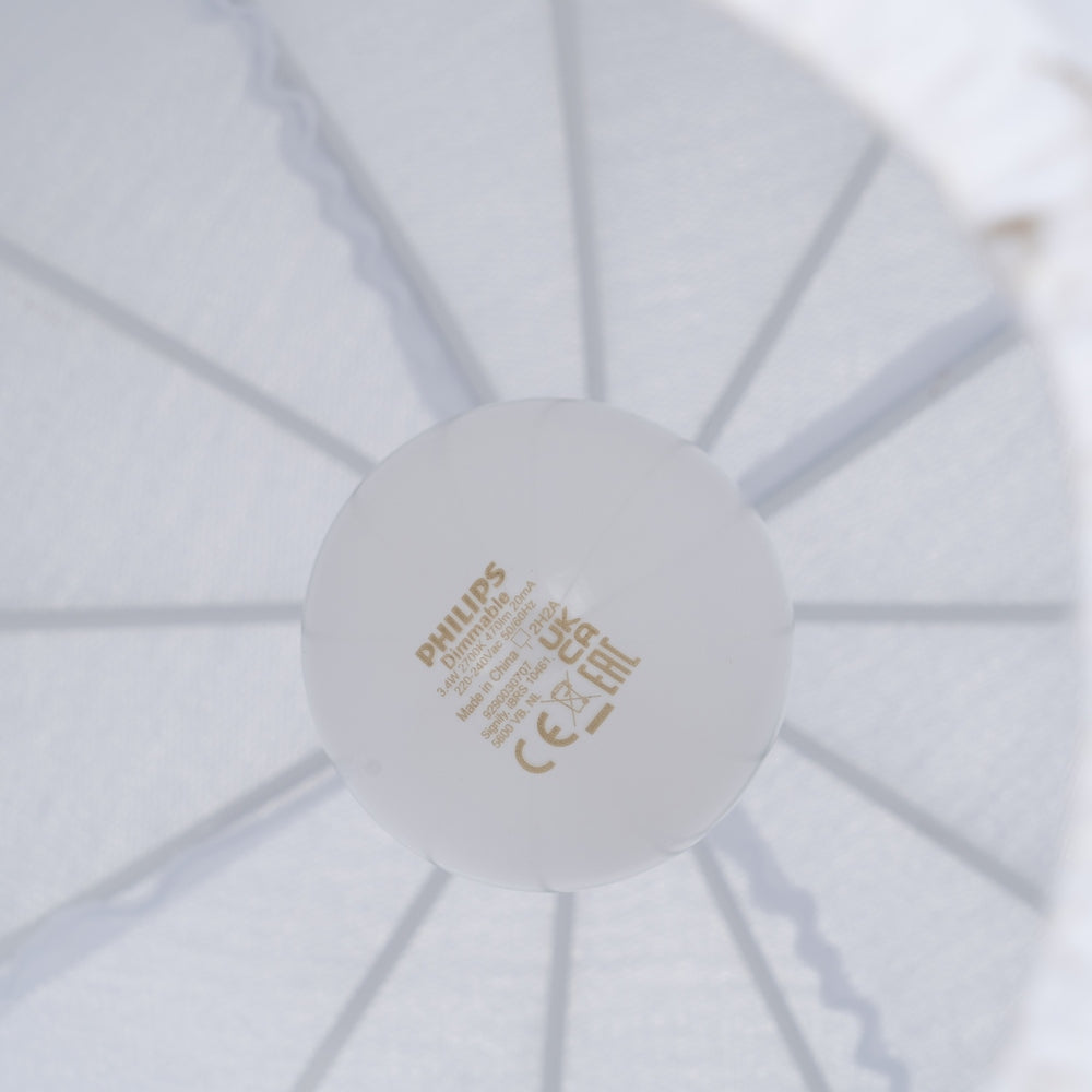 CEILING LAMP WHITE WOVEN 25 X 25 X 36 CM