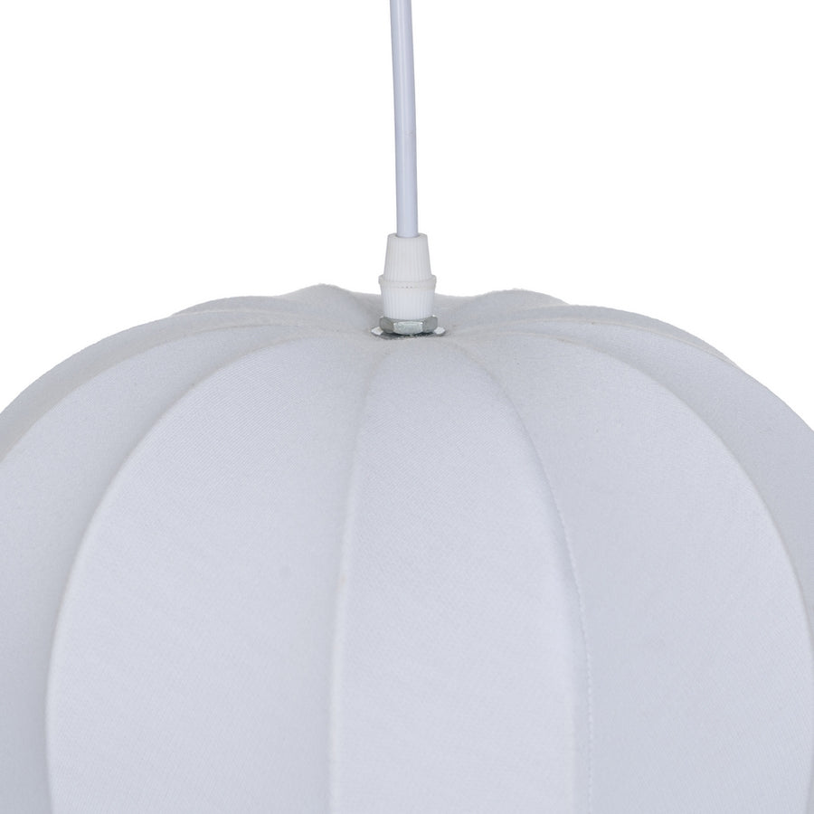 LÁMPARA TECHO BLANCO TEJIDO 25 X 25 X 36 CM