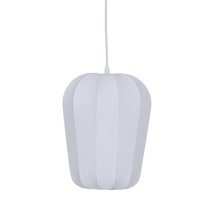 LÁMPARA TECHO BLANCO TEJIDO 25 X 25 X 36 CM