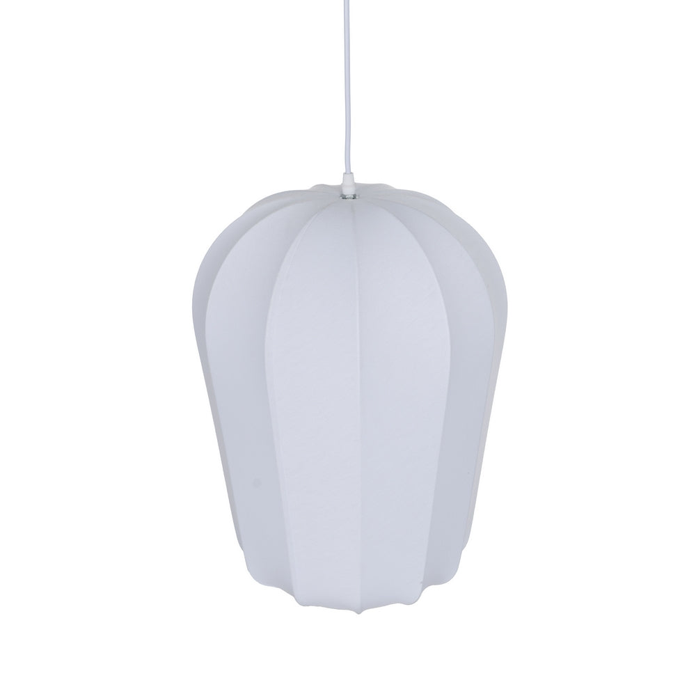 WHITE WOVEN CEILING LAMP 33 X 33 X 47 CM