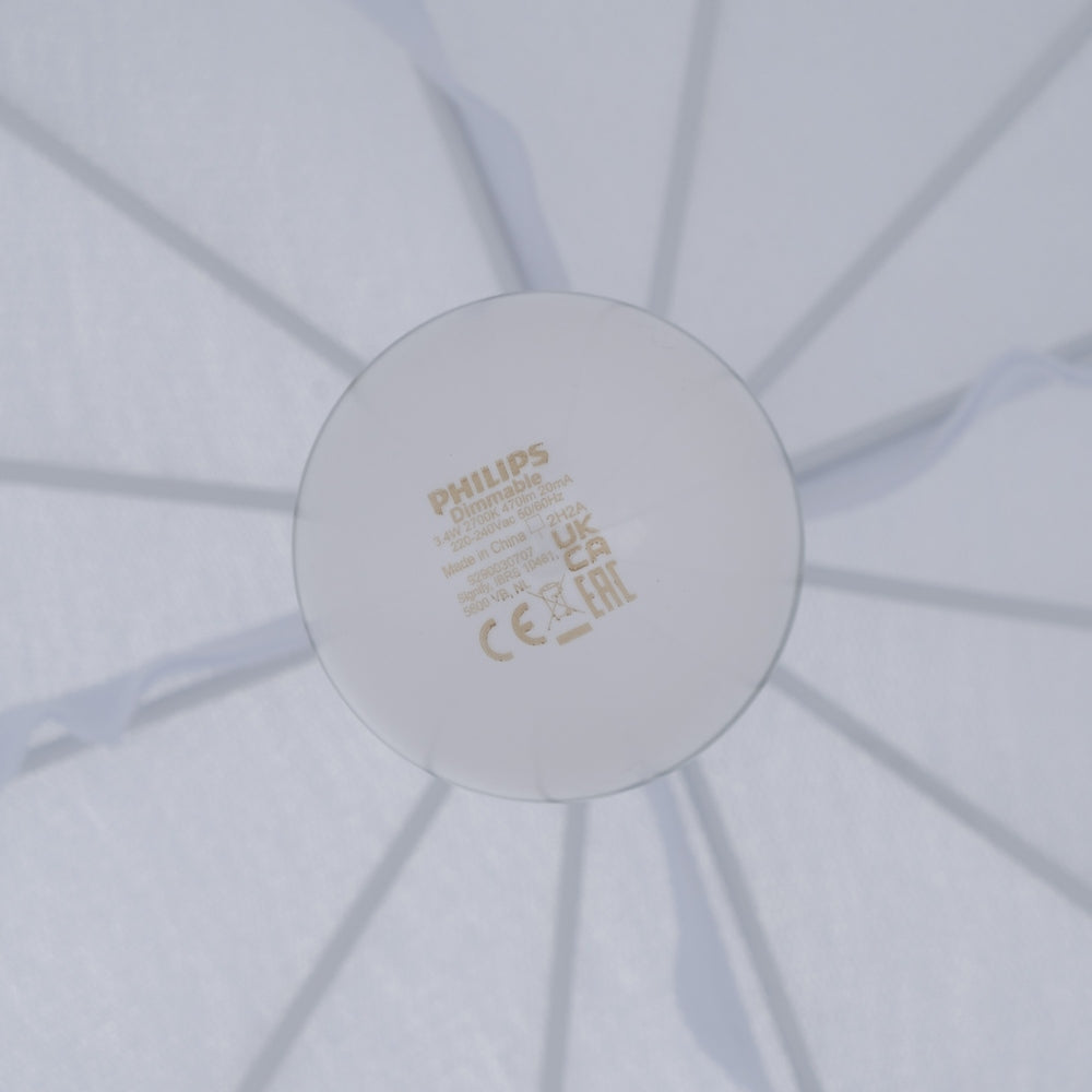 WHITE WOVEN CEILING LAMP 33 X 33 X 47 CM