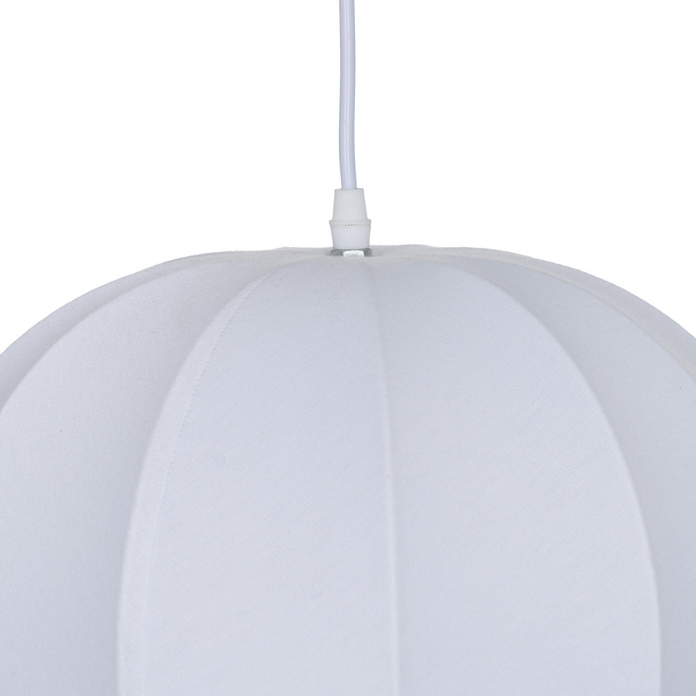 WHITE WOVEN CEILING LAMP 33 X 33 X 47 CM
