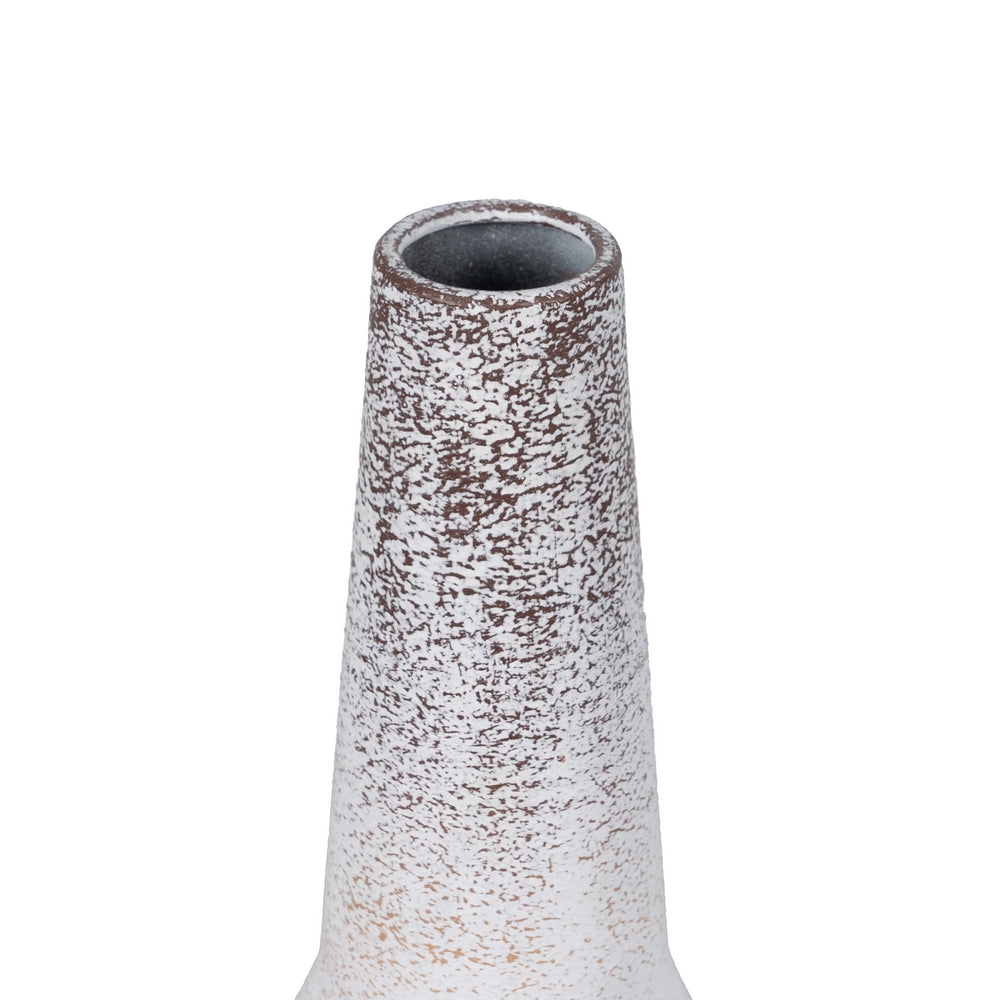 BOTTLE WHITE PINKISH METAL DECORATION 15 X 15 X 50.50 CM
