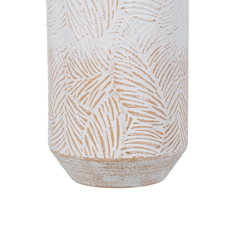 BOTTLE WHITE PINKISH METAL DECORATION 15 X 15 X 50.50 CM