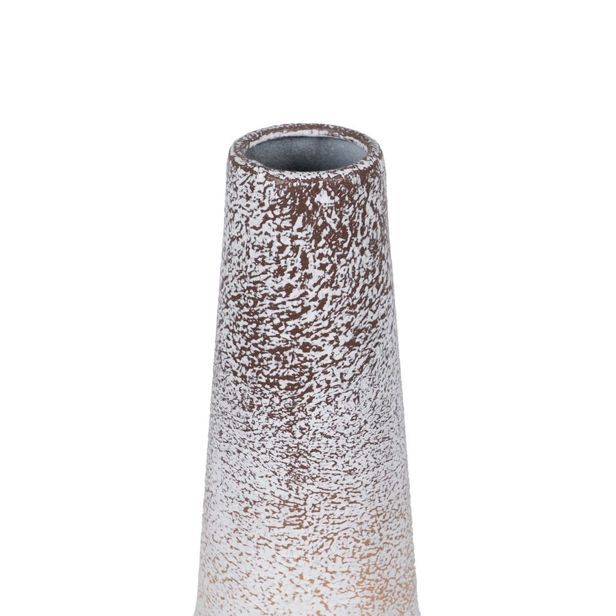 BOTELLA BLANCO ROZADO METAL DECORACIÓN 15 X 15 X 60,50 CM