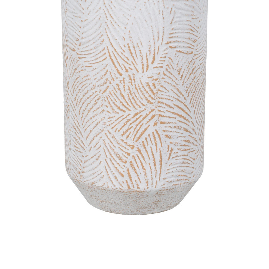 BOTELLA BLANCO ROZADO METAL DECORACIÓN 15 X 15 X 60,50 CM