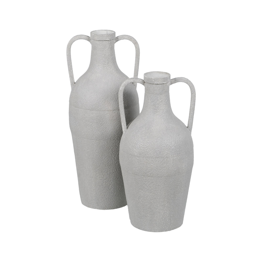 C�NTARO BLANCO METAL DECORACI�N 18,50 X 18,50 X 38,50 CM