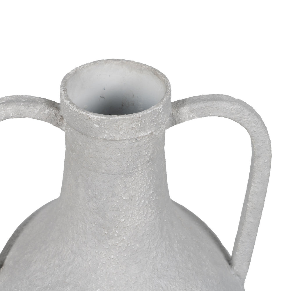 CÁNTARO BLANCO METAL DECORACIÓN 18,50 X 18,50 X 38,50 CM