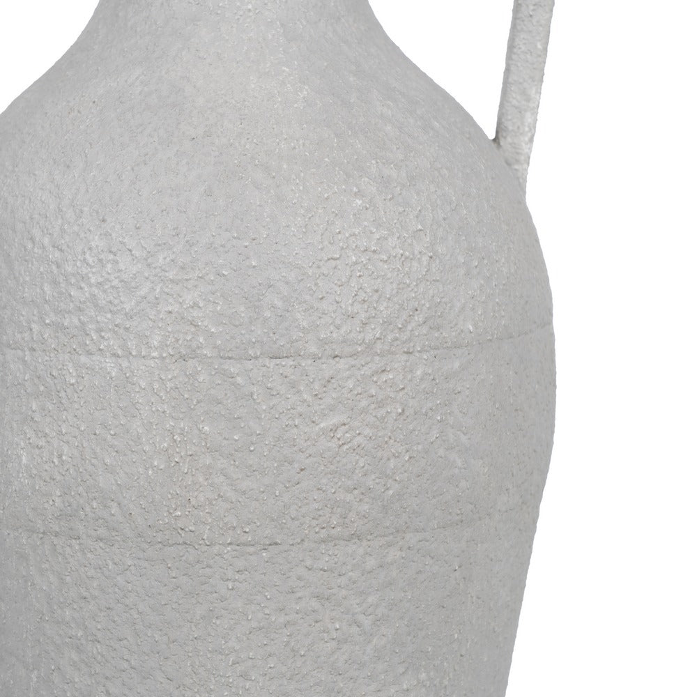 CÁNTARO BLANCO METAL DECORACIÓN 18,50 X 18,50 X 38,50 CM