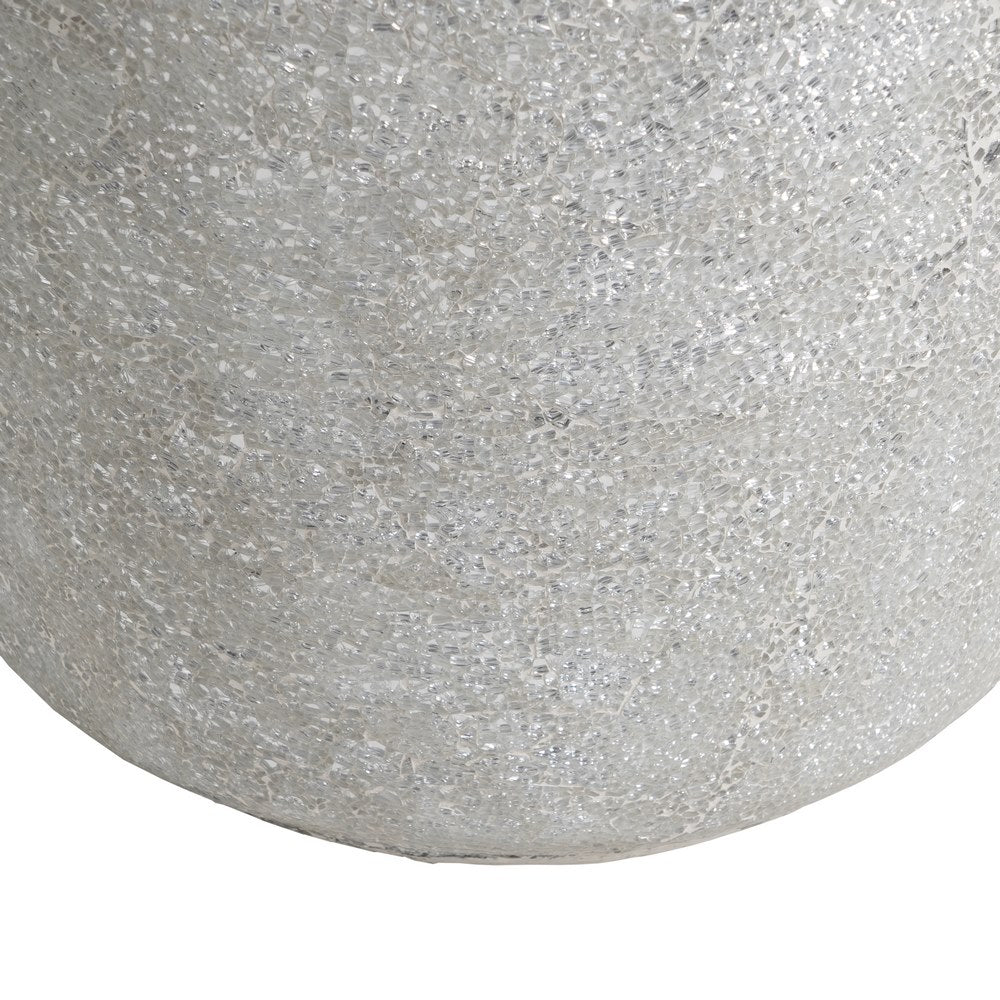 WHITE FIBERGLASS DECORATIVE VASE 46 X 46 X 91 CM