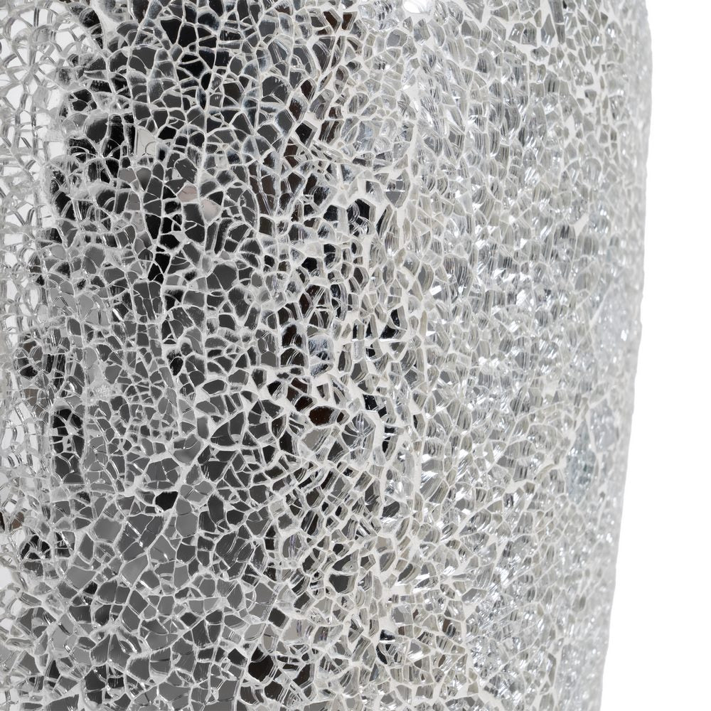 WHITE FIBERGLASS VASE DECORATION 25 X 25 X 82 CM