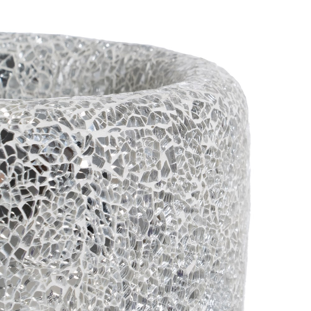 WHITE FIBERGLASS VASE DECORATION 25 X 25 X 82 CM