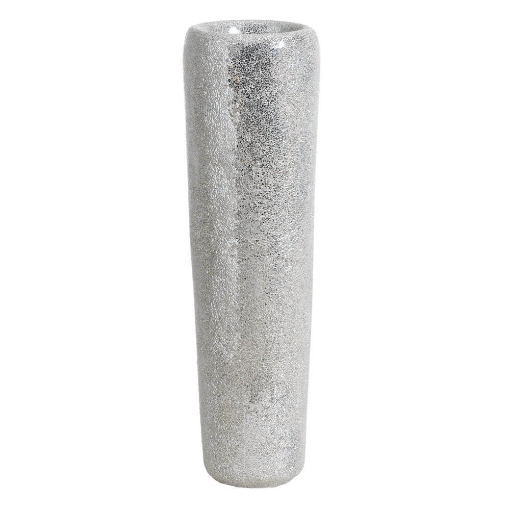 JARRÓN BLANCO FIBRA DE VIDRIO DECORACIÓN 30 X 30 X 109,50 CM