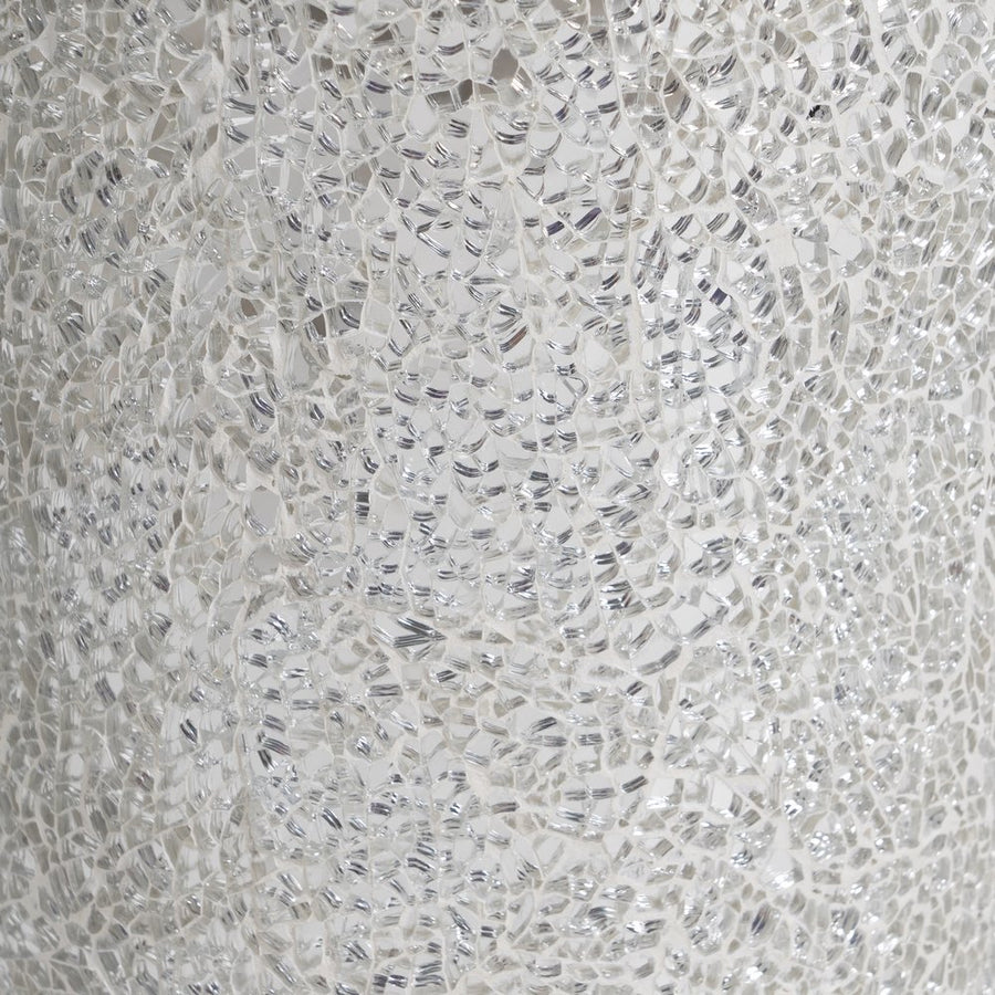 JARRÓN BLANCO FIBRA DE VIDRIO DECORACIÓN 30 X 30 X 109,50 CM