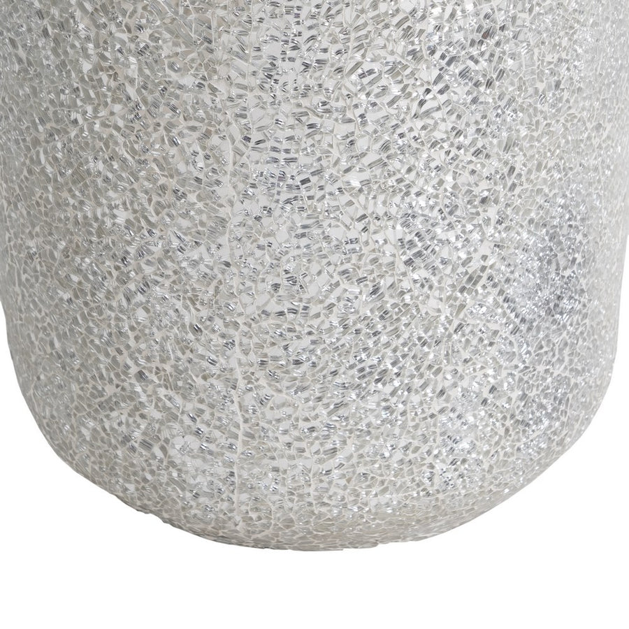 JARRÓN BLANCO FIBRA DE VIDRIO DECORACIÓN 30 X 30 X 109,50 CM