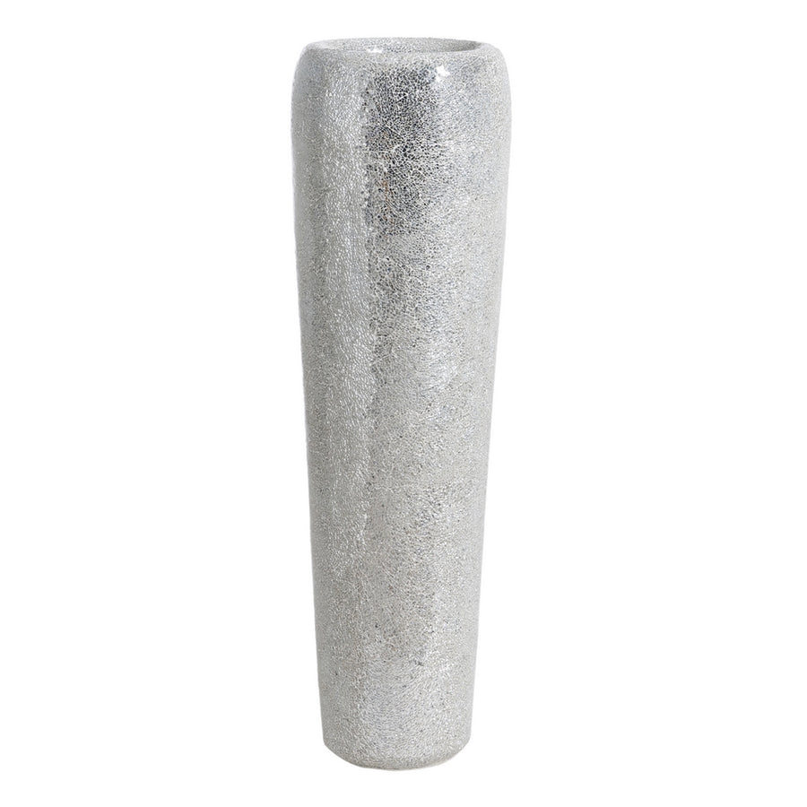 JARRÓN BLANCO FIBRA DE VIDRIO DECORACIÓN 34 X 34 X 127 CM