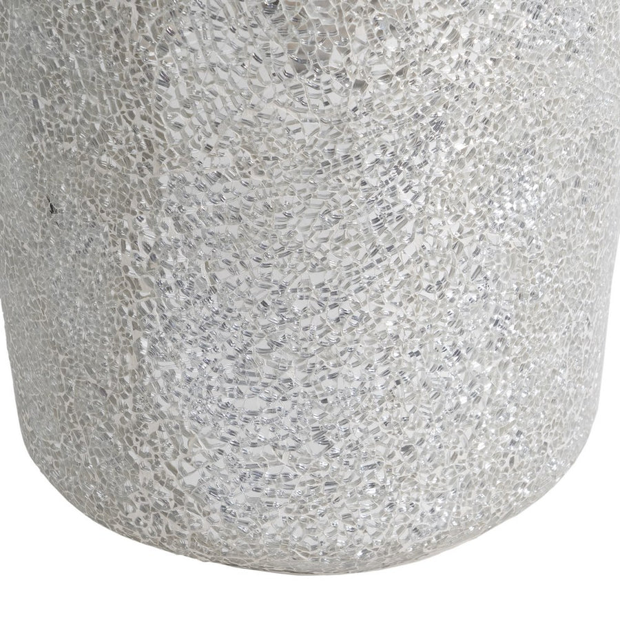 JARRÓN BLANCO FIBRA DE VIDRIO DECORACIÓN 34 X 34 X 127 CM