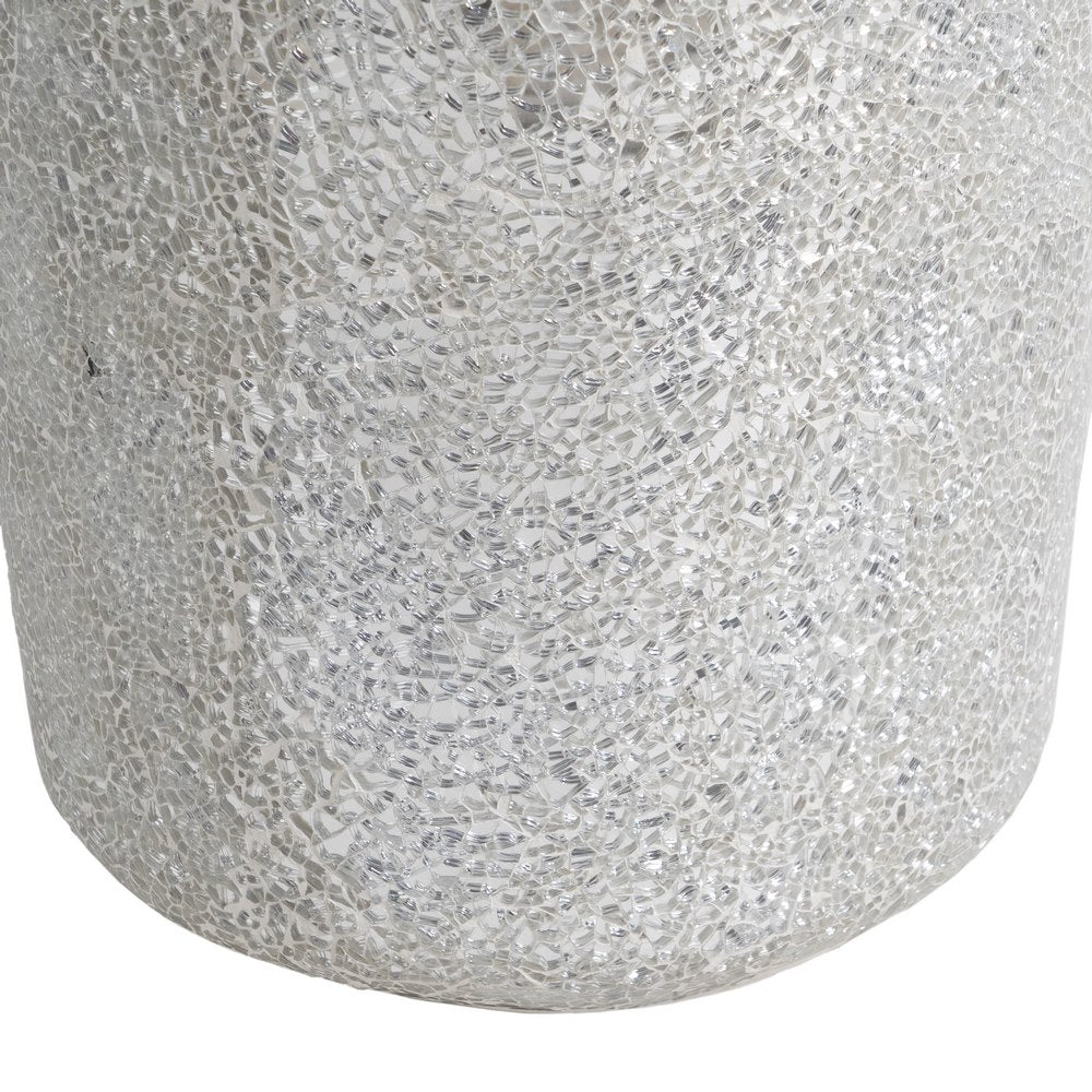 JARRÓN BLANCO FIBRA DE VIDRIO DECORACIÓN 34 X 34 X 127 CM