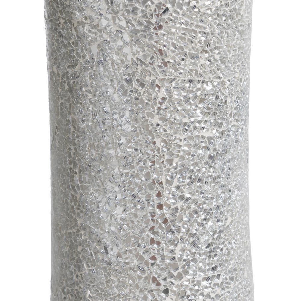 WHITE FIBERGLASS VASE DECORATION 54 X 54 X 154 CM