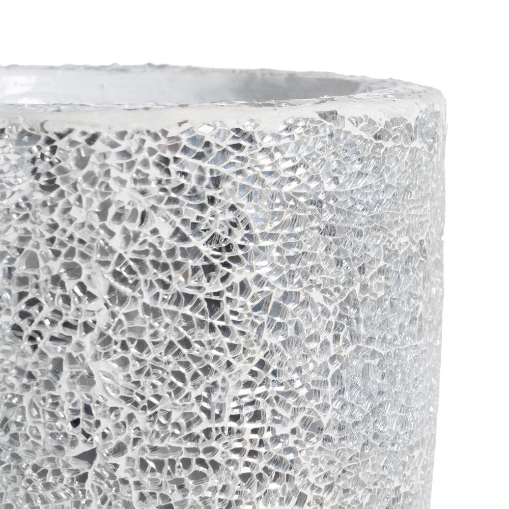 WHITE FIBERGLASS VASE DECORATION 54 X 54 X 154 CM