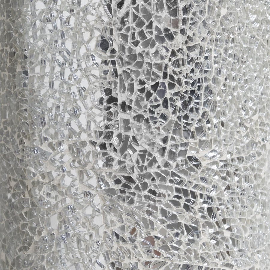 JARRÓN BLANCO FIBRA DE VIDRIO DECORACIÓN 54 X 54 X 154 CM