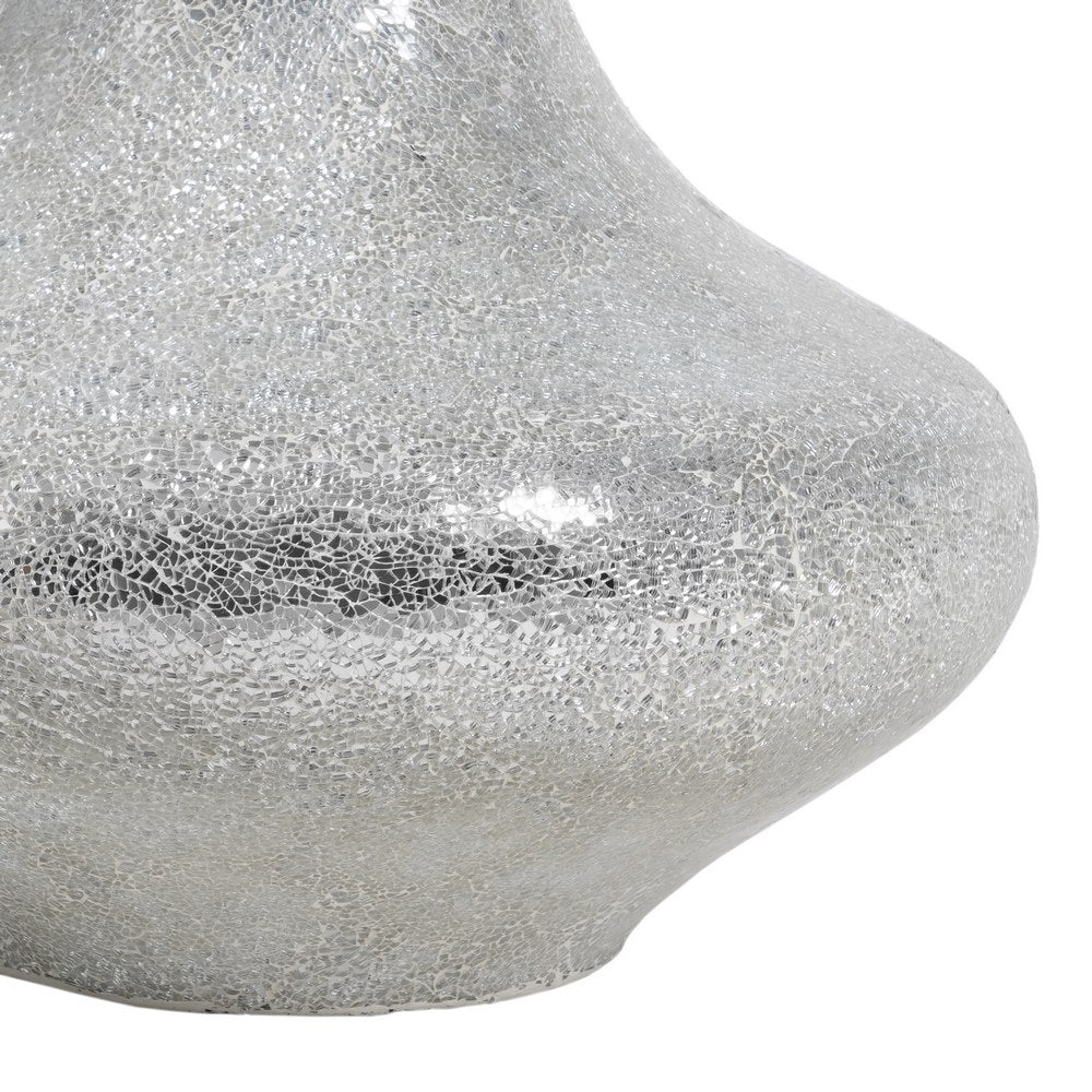 WHITE FIBERGLASS VASE DECORATION 54 X 54 X 154 CM