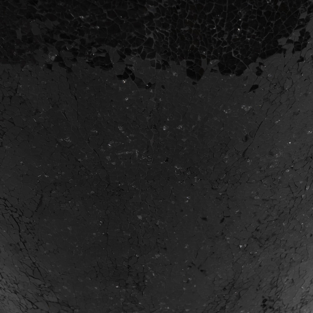 JARRÓN NEGRO FIBRA DE VIDRIO DECORACIÓN 46 X 46 X 70,50 CM
