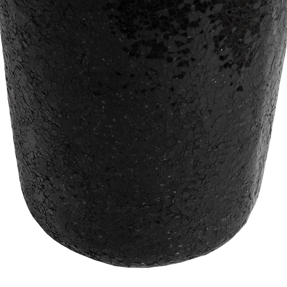JARRÓN NEGRO FIBRA DE VIDRIO DECORACIÓN 30 X 30 X 109,50 CM