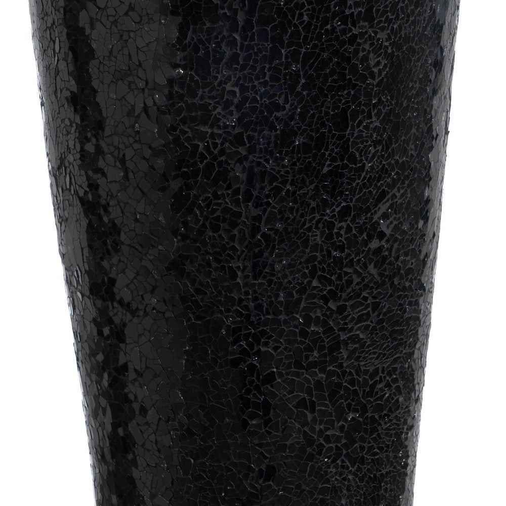 JARRÓN NEGRO FIBRA DE VIDRIO DECORACIÓN 54 X 54 X 154 CM
