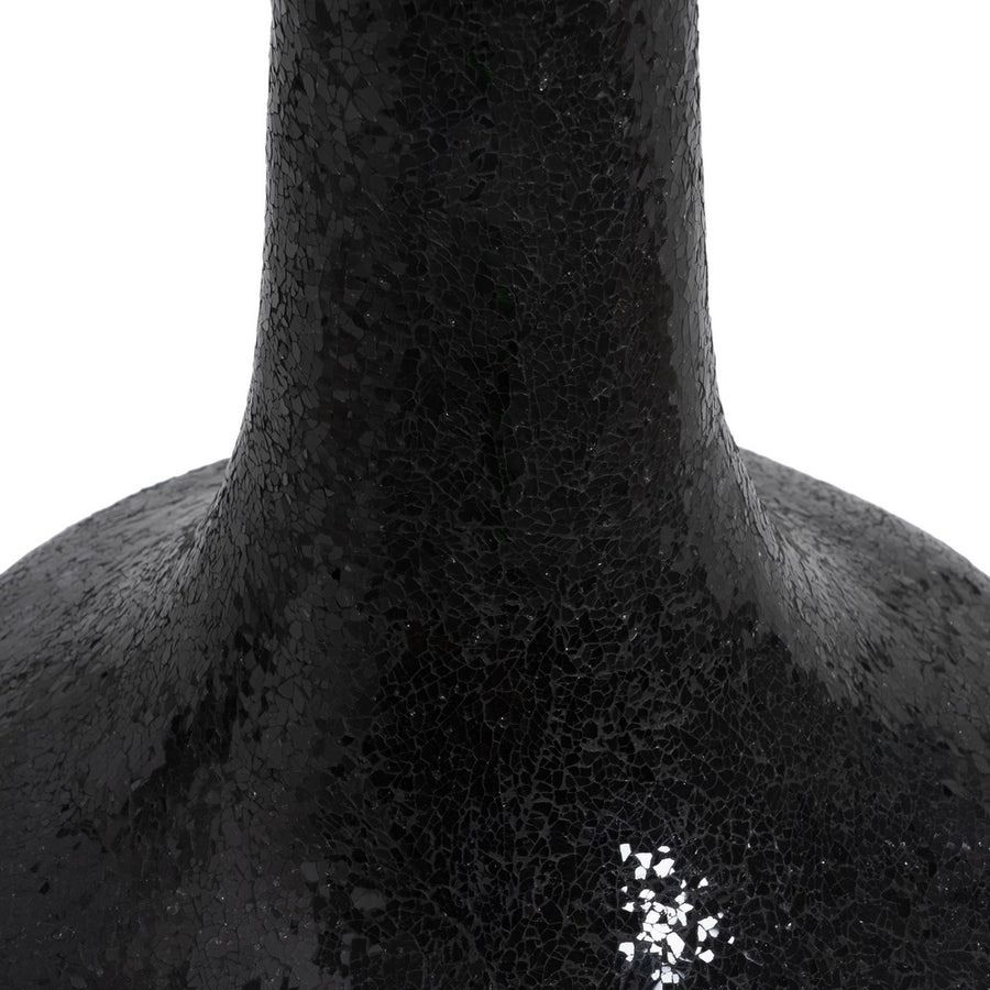 JARRÓN NEGRO FIBRA DE VIDRIO DECORACIÓN 54 X 54 X 154 CM