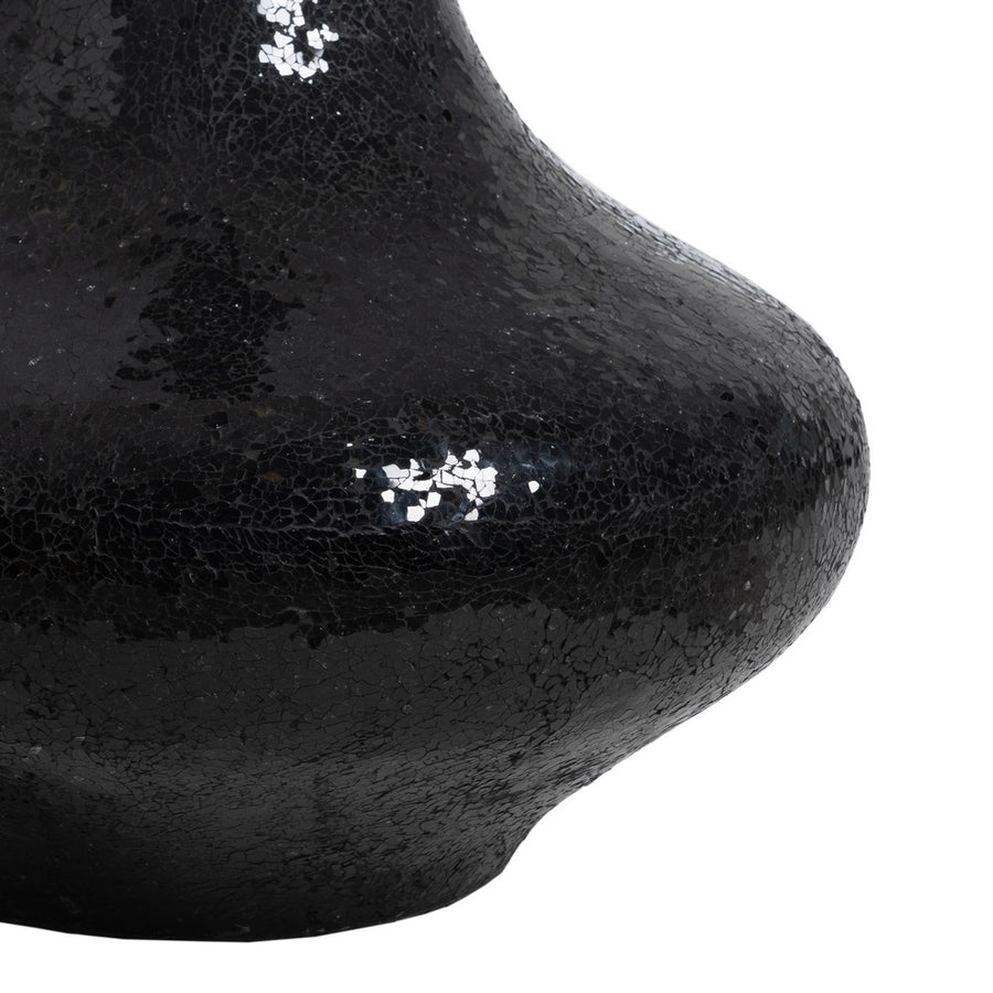 JARRÓN NEGRO FIBRA DE VIDRIO DECORACIÓN 54 X 54 X 154 CM