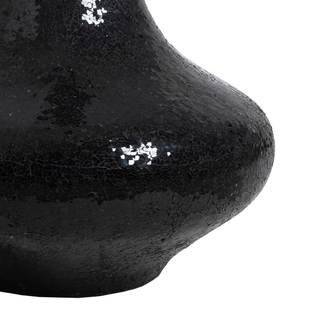 JARRÓN NEGRO FIBRA DE VIDRIO DECORACIÓN 54 X 54 X 154 CM