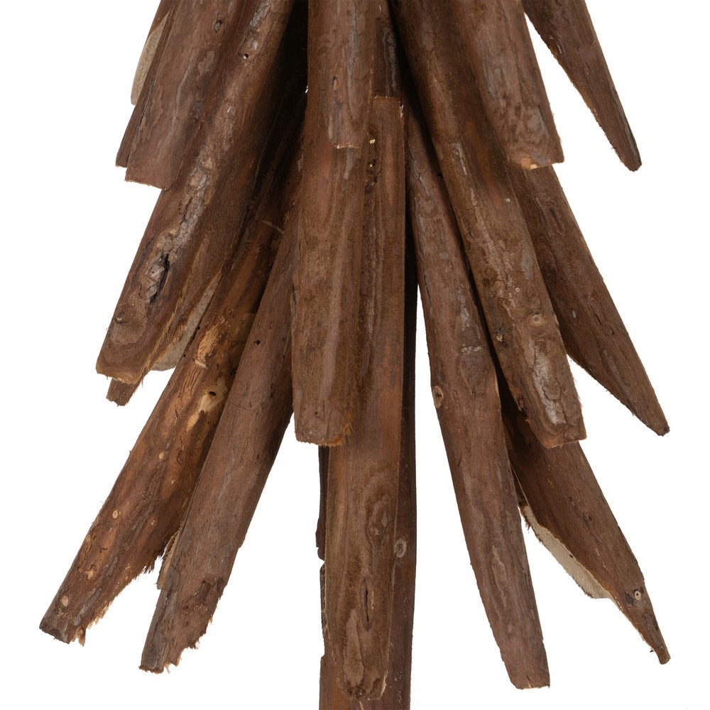 BROWN PAULOWNIA WOOD TREE FIGURE 34 X 20 X 108 CM