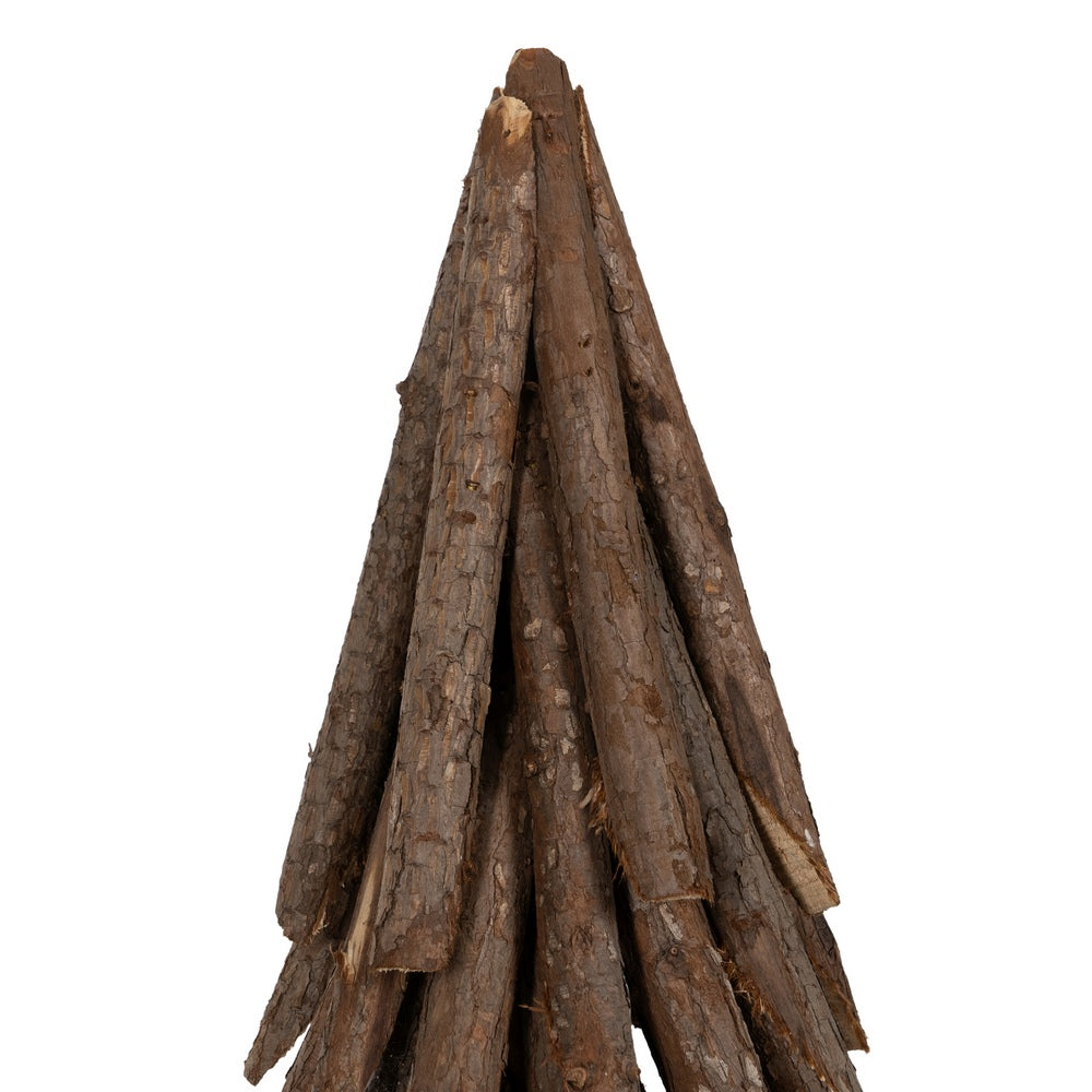 FIGURA ÁRBOL MARRÓN MADERA PAULONIA 27 X 27 X 88 CM