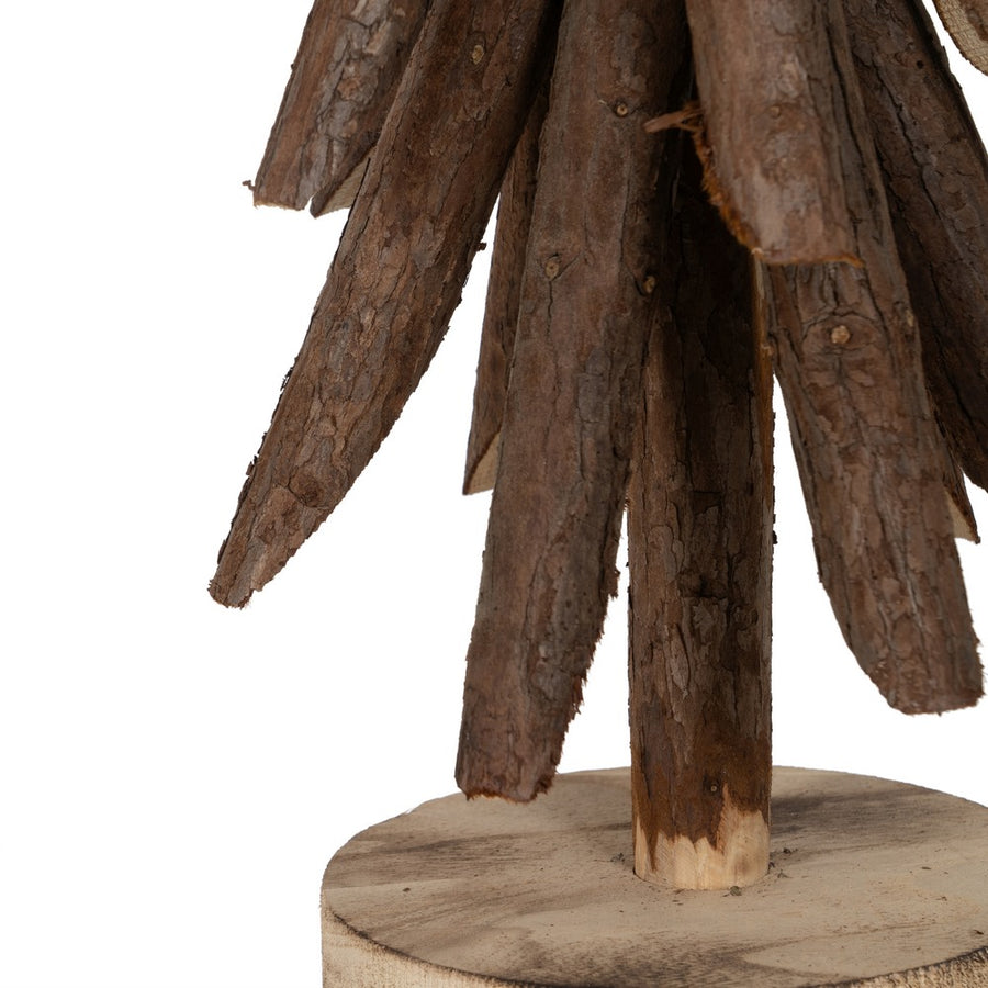FIGURA ÁRBOL MARRÓN MADERA PAULONIA 27 X 27 X 88 CM