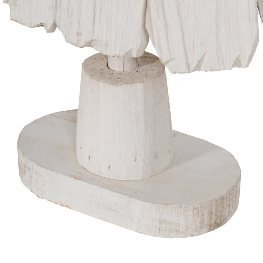 FIGURA ÁRBOL BLANCO MADERA PAULONIA 38 X 20 X 100 CM